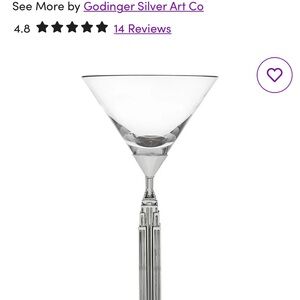 Clear Martini Glass
